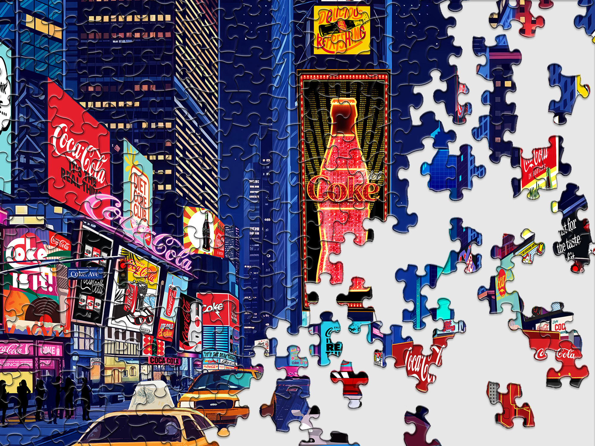 Coca-Cola City Nights 1000 Piece Jigsaw Puzzle