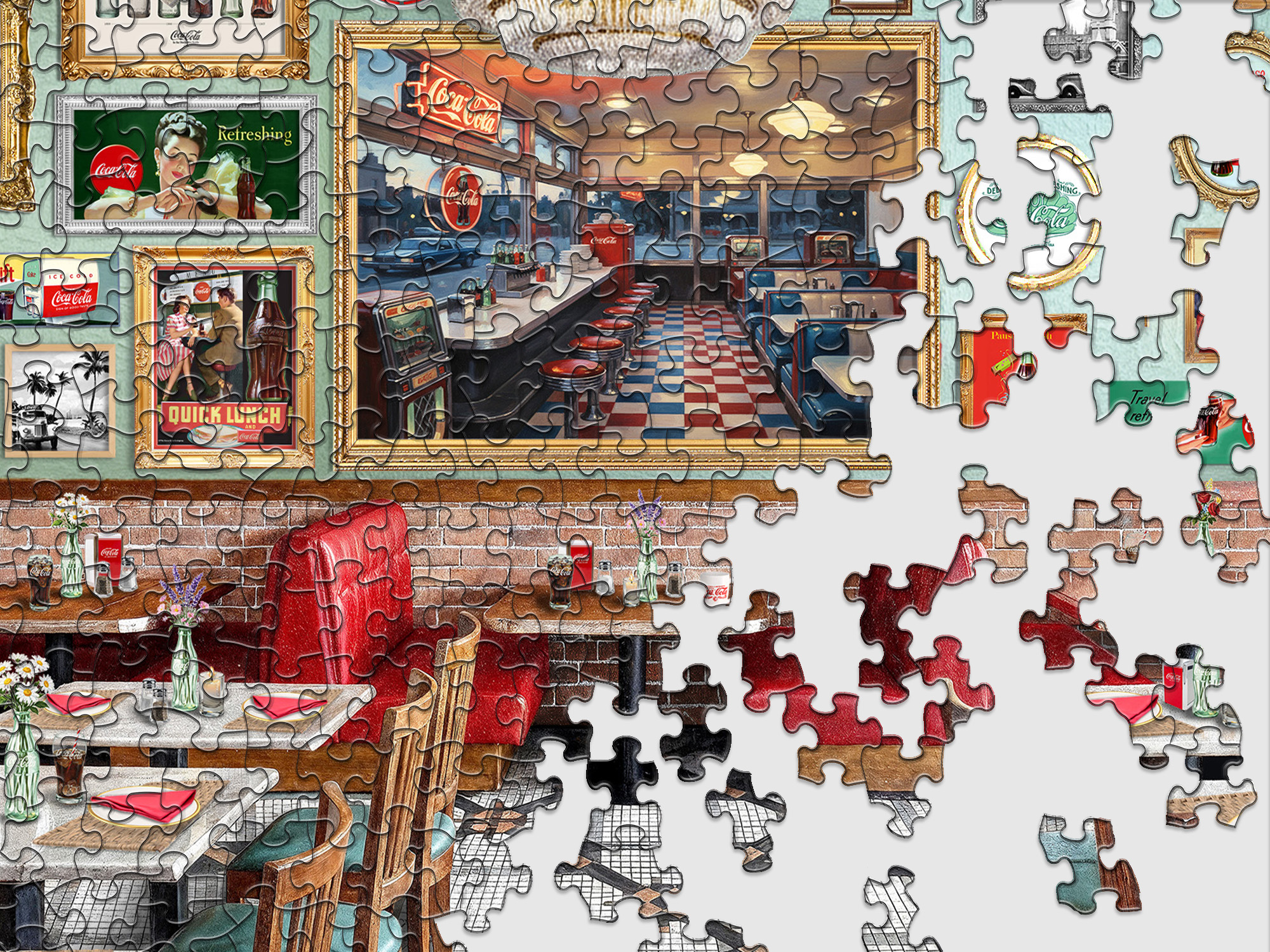 Coca-Cola Cafe 500 Piece Jigsaw Puzzle