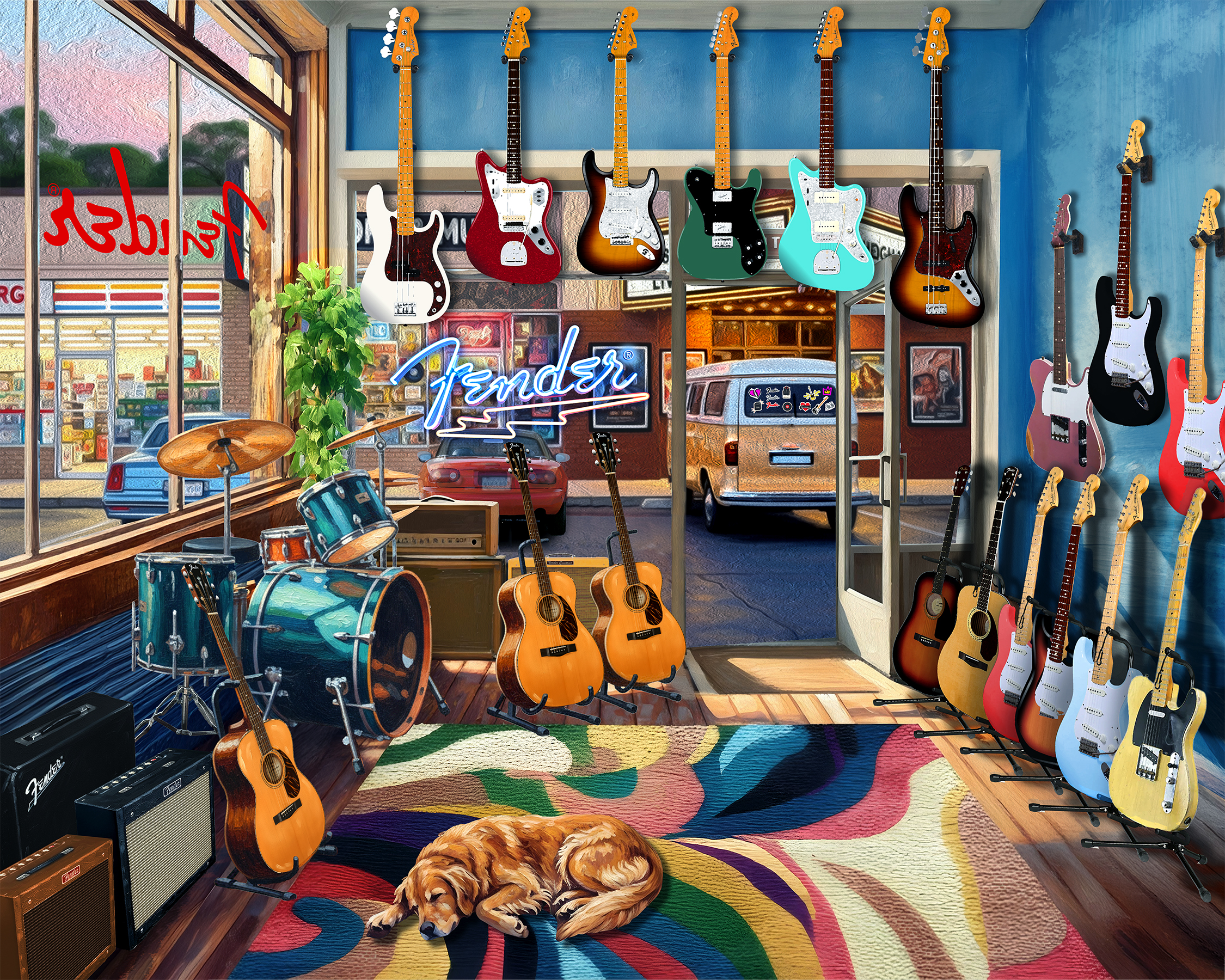 Fender Guitar Shop 1000 Piece Jigsaw Puzzle