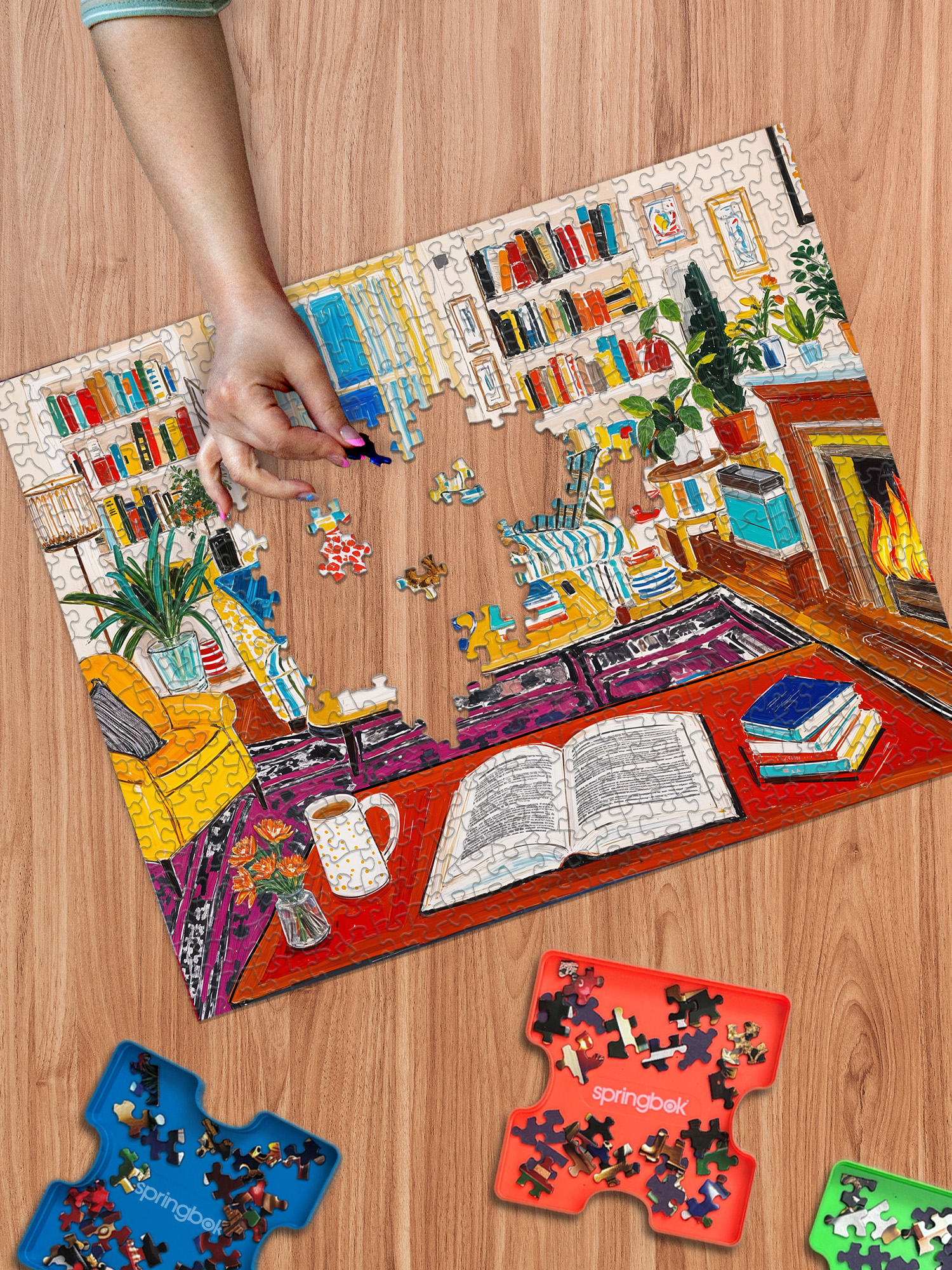 Cozy Reading Nook 500 Piece Jigsaw Puzzle