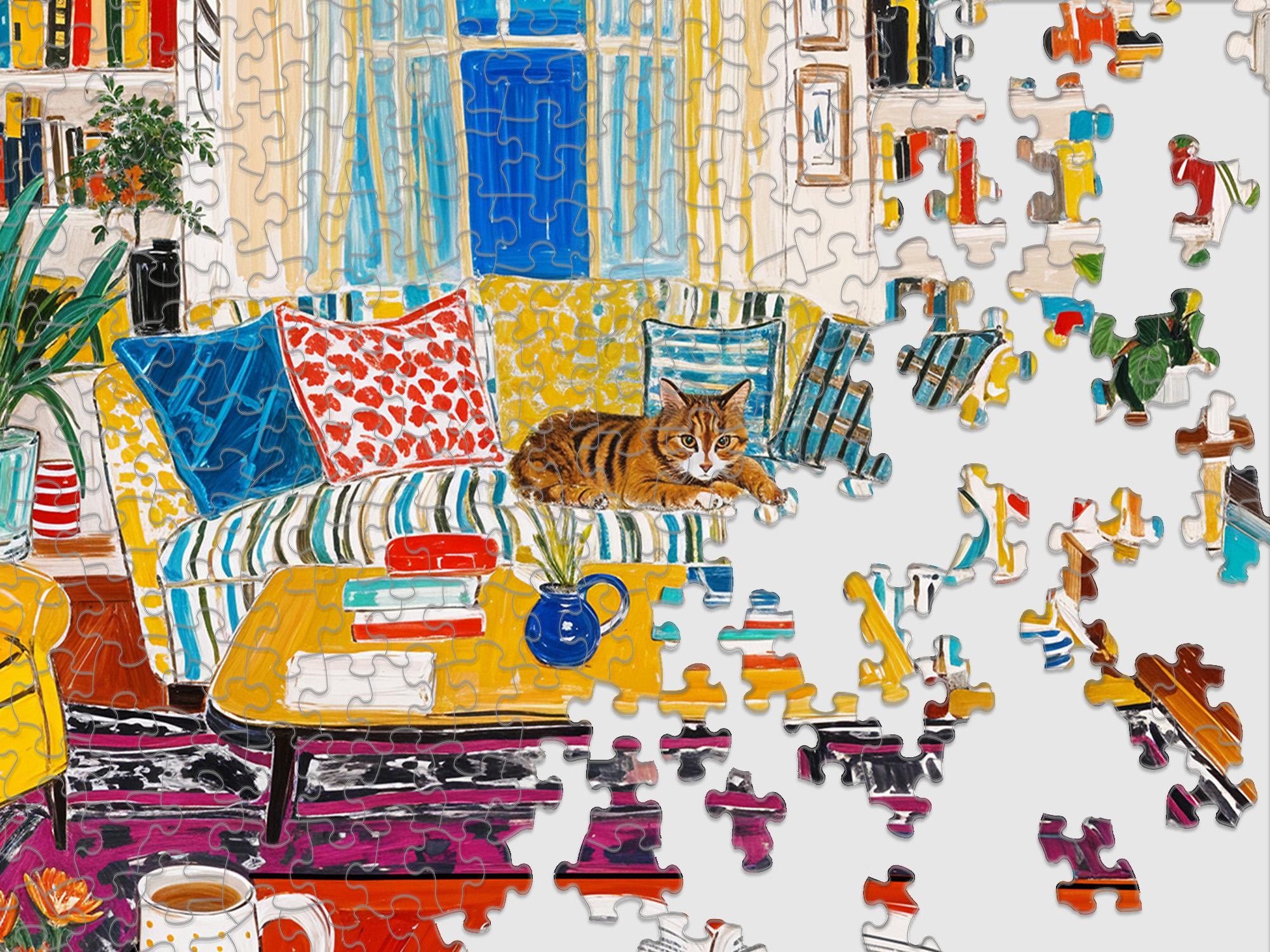 Cozy Reading Nook 500 Piece Jigsaw Puzzle