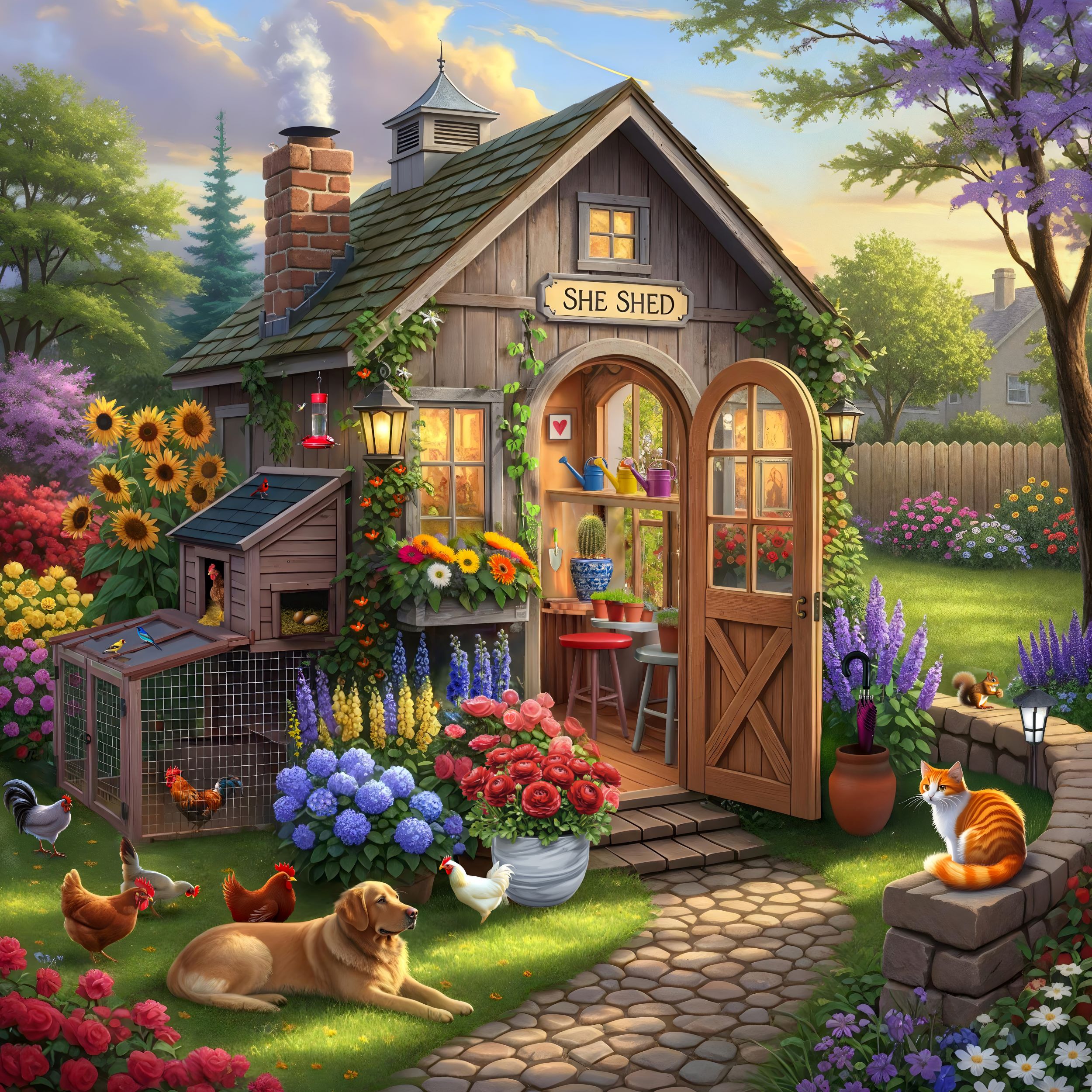 その他 garden scape The Garden Shed 500 Piece Jigsaw Puzzle