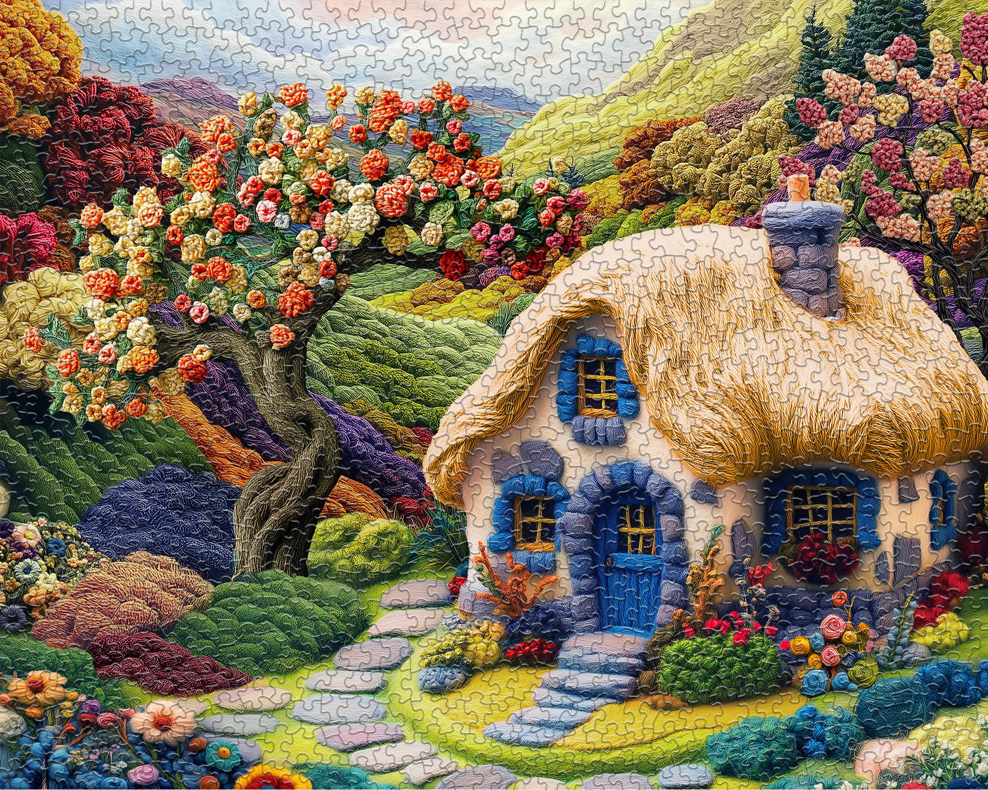 Enchanted Cottage Garden 1000 Piece Jigsaw Puzzle