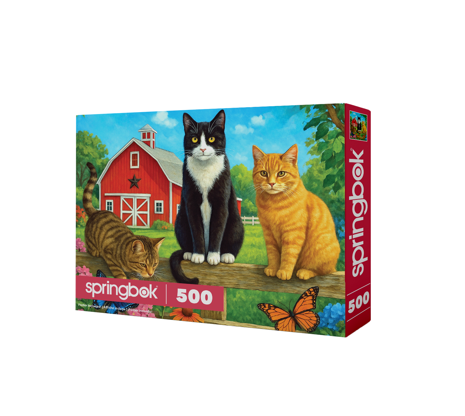 Farm Cats 500 Piece Jigsaw Puzzle