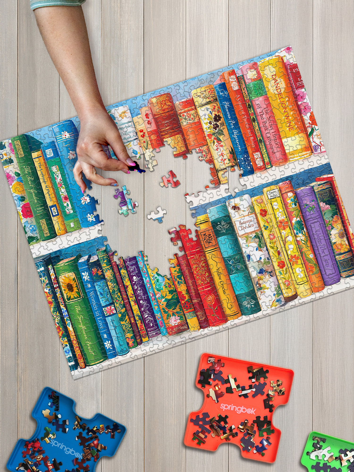 Books in Bloom 500 Piece Jigsaw Puzzle