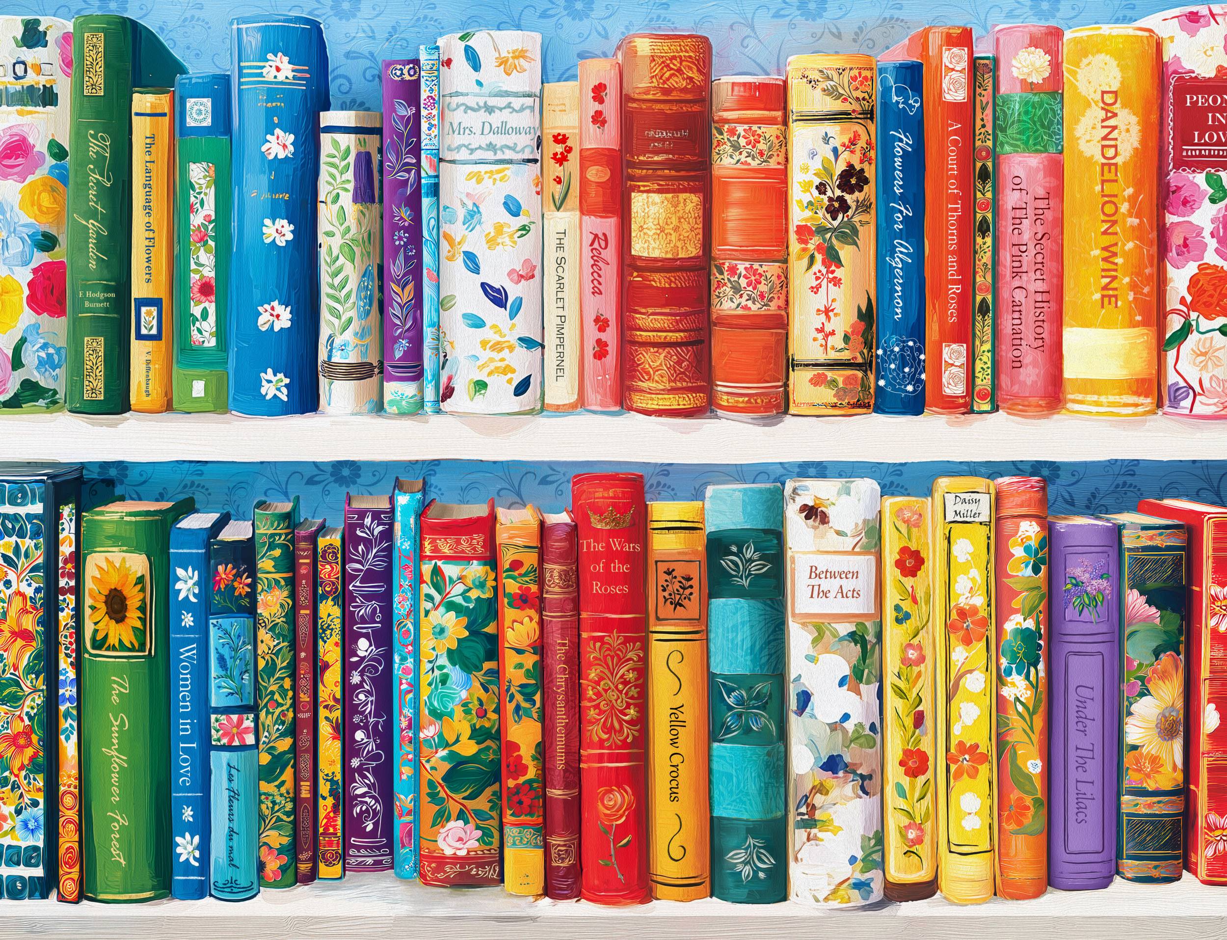 Books in Bloom 500 Piece Jigsaw Puzzle