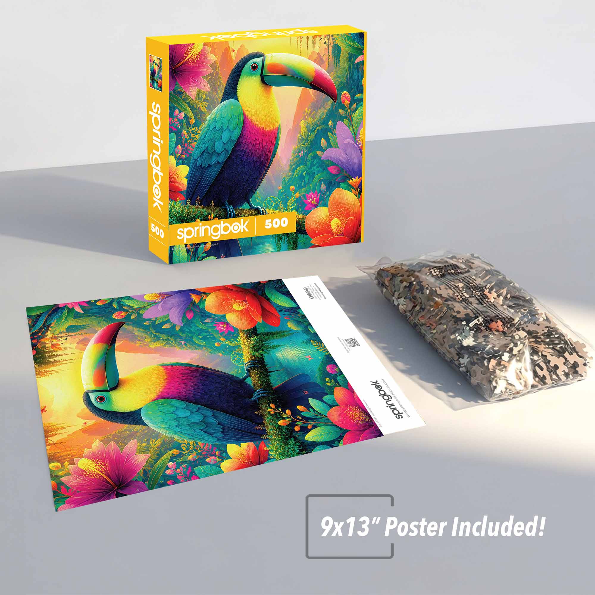 Toucan Paradise 500 Piece Jigsaw Puzzle