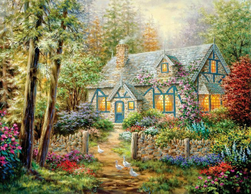 Cottage Hideaway 500 Piece Jigsaw Puzzle