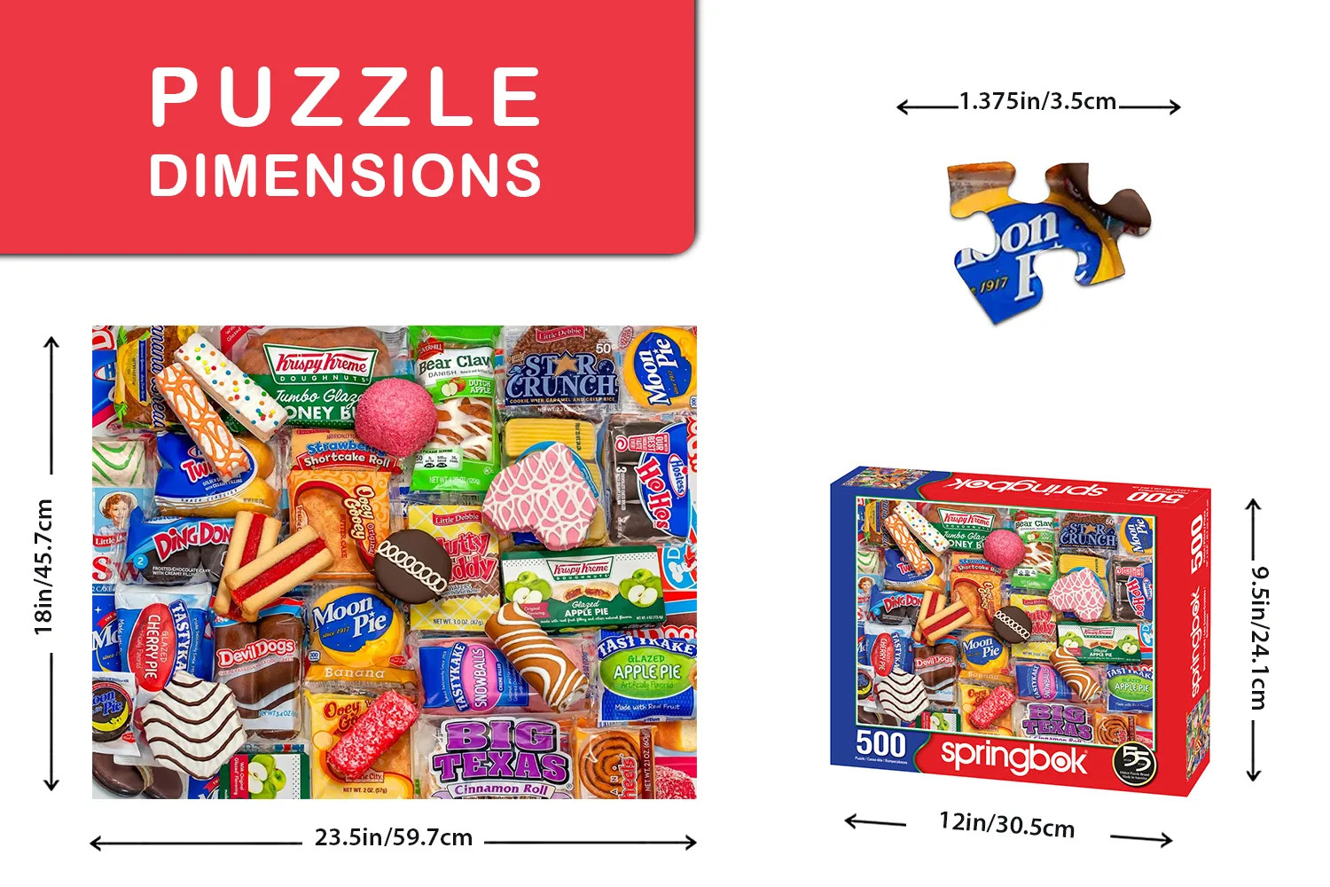 Snack Treats 500 Piece Jigsaw Puzzle