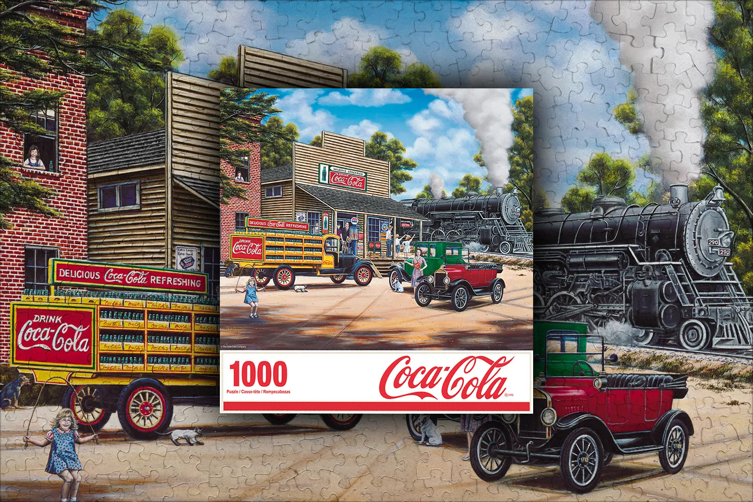 Large coca cola puzzle picture, professionally framed - collectibles - by  owner - sale - craigslist