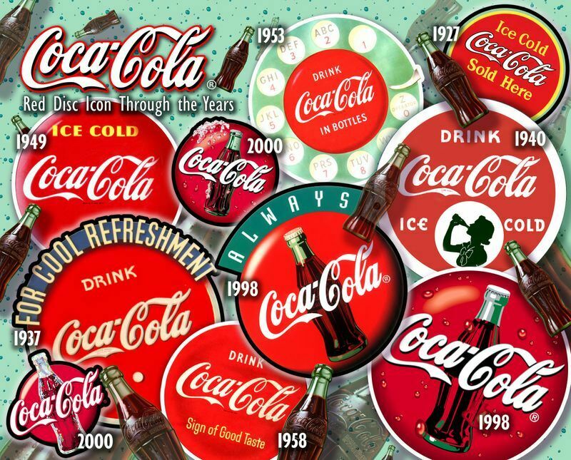 Coca-Cola Red Disc Icon 1000 Piece Jigsaw Puzzle