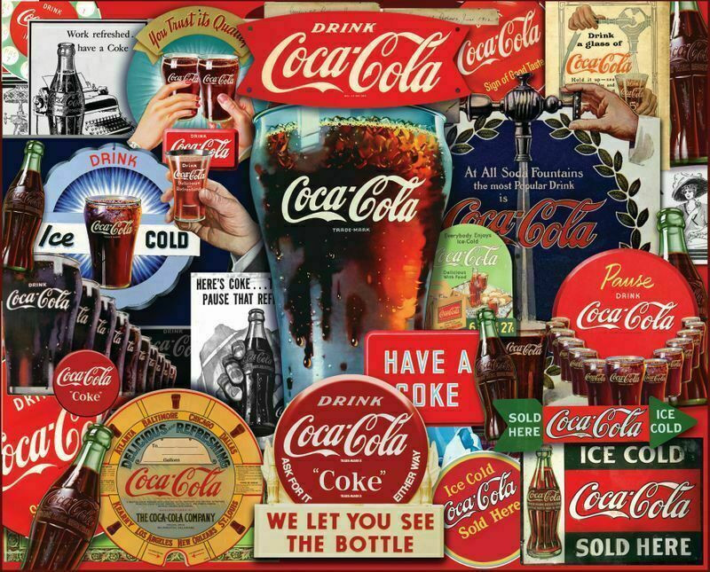 Coca-Cola Classic Signs 1000 Piece Jigsaw Puzzle