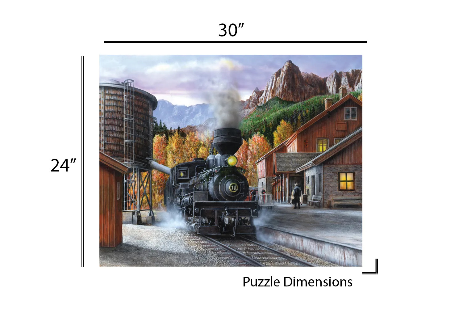 Mountain Express 1000 Piece Jigsaw Puzzle