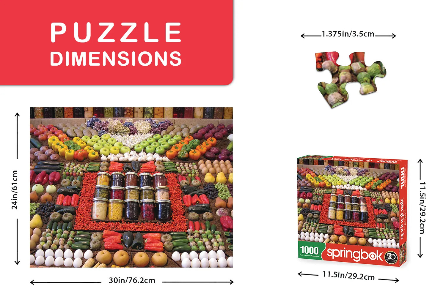 Springbok Puzzles ファームフレッシュ 1000ピース パズル Farm Fresh 1000 Piece Jigsaw Puzzle