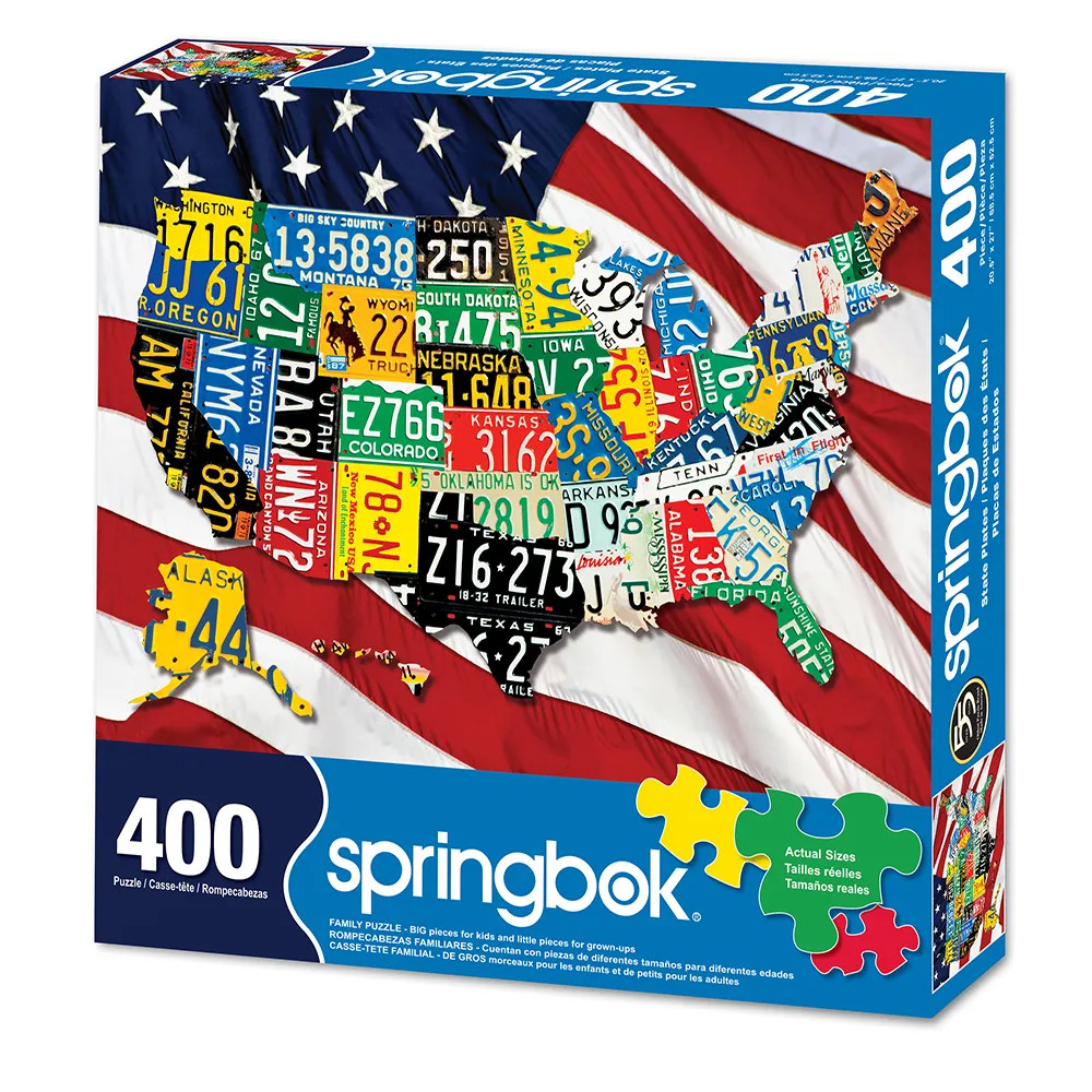 State Plates 400 Piece Family Jigsaw Puzzle - ジグソーパズル