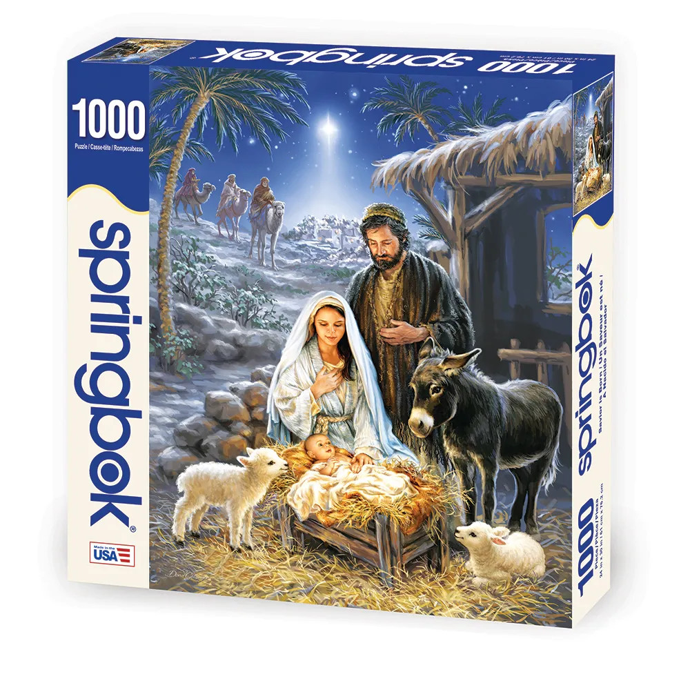ジグソーパズル Springbok 'Collectors Closet' 1000 Savior is Born 1000 Piece Jigsaw Puzzle