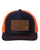 College Football Team Color Leather Patch Trucker