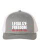 Heritage Pride Legalize Freedom Since 1776 Embroidered Mens Mesh Back Trucker Hat