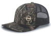 Men's Outdoors Compass Scenic Forest Woodland Embroidered Mesh Back Trucker Hat