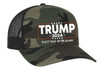 Trenz Shirt Company Political Elect That MF'ER Again Trump 2024 Embroidered Trucker Mesh Snapback Hat