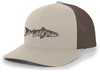 Men's Outdoors Fishing Trout Scenic Forest Woodland Embroidered Mesh Back Trucker Hat