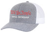 Men's We The People Will Worship Patriotic Christian Embroidered Mesh Back Trucker Hat