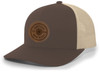 Heritage Pride Shotgun Shell Laser Engraved Leather Patch Mesh Back Trucker Hat