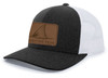 Heritage Pride Redfish Fin Laser Engraved Leather Mens Trucker Hat Baseball Cap