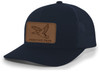 Heritage Pride Mallard Duck Laser Engraved Leather Mens Trucker Hat Baseball Cap