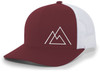 Heritage Pride Geometric Mountain Nature Mens Embroidered Mesh Back Trucker Hat Baseball Cap