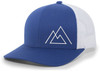 Heritage Pride Geometric Mountain Nature Mens Embroidered Mesh Back Trucker Hat Baseball Cap