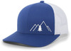 Heritage Pride Simple Scenic Mountain Pine Tree Mens Embroidered Mesh Back Trucker Hat Baseball Cap