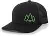 Heritage Pride Pine Trees Mens Embroidered Mesh Back Trucker Hat Baseball Cap