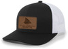 It's All About The South Redfish Fin Laser Engraved Leather Patch Trucker Hat Baseball Cap