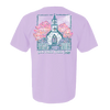 Southern Fried Cotton Southern Church Bells Are Ringing Whimsical Church Comfort Colors Short Sleeve Orchid Graphic T-shirt