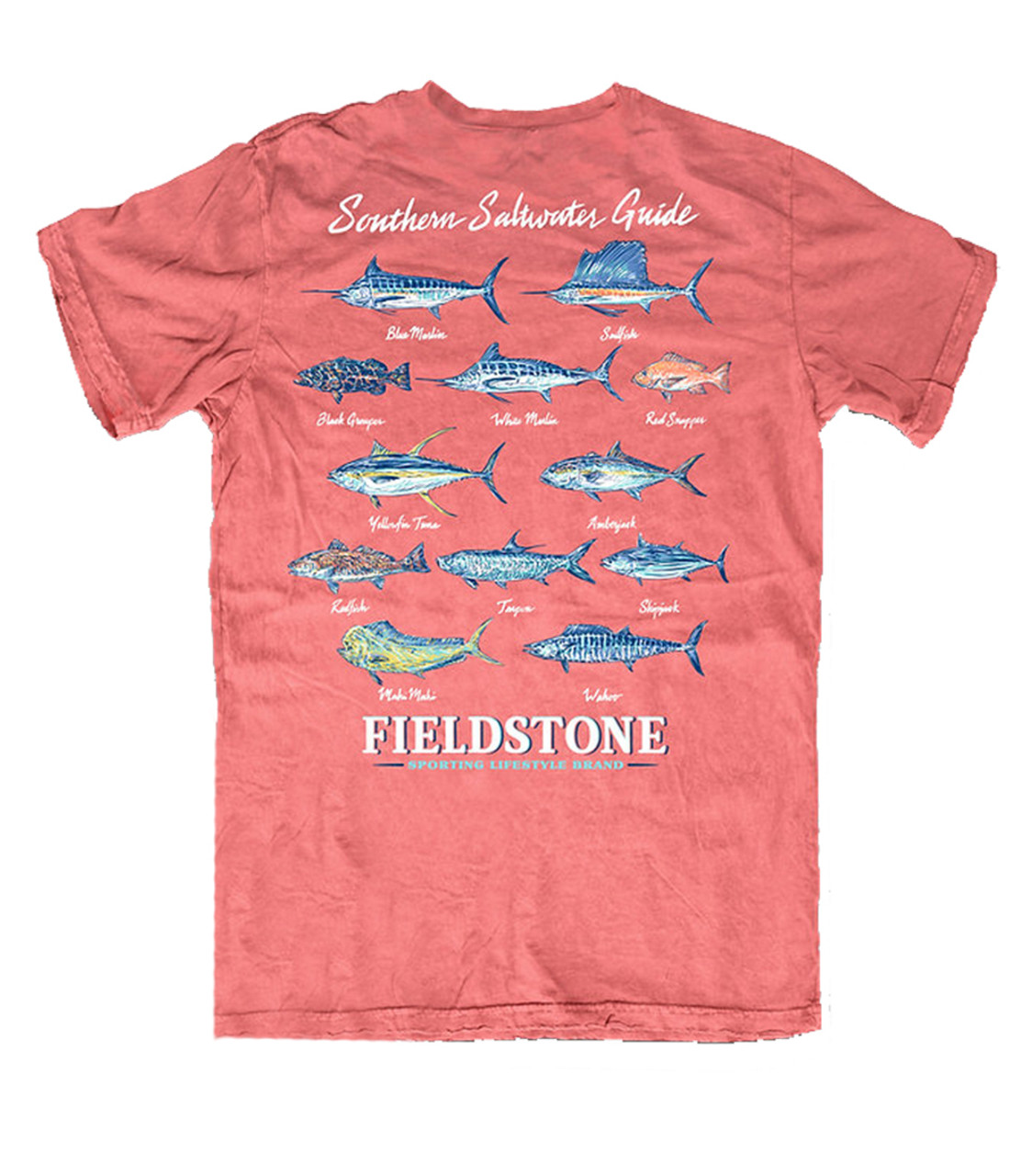 Fieldstone Outdoors Provisions Co. Saltwater Guide Comfort Colors Unisex Short  Sleeve T-Shirt - Southern Clothing