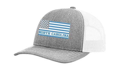 Football Team Colors American Flag Embroidered Football Team Flag Mesh Back Trucker Hat