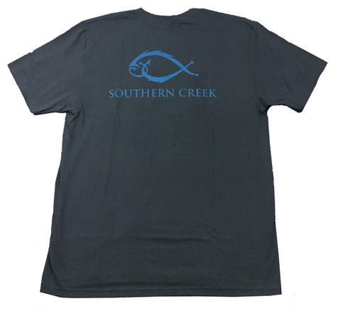 Southern Creek Classic Logo Outdoors Sporting Fishing Hook Adult Unisex Short Sleeve T-Shirt??
