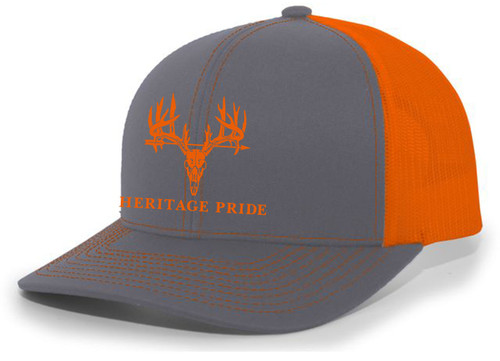 Heritage Pride Deer Skull Antlers Arrow Mens Mesh Back Trucker Hat Baseball Cap