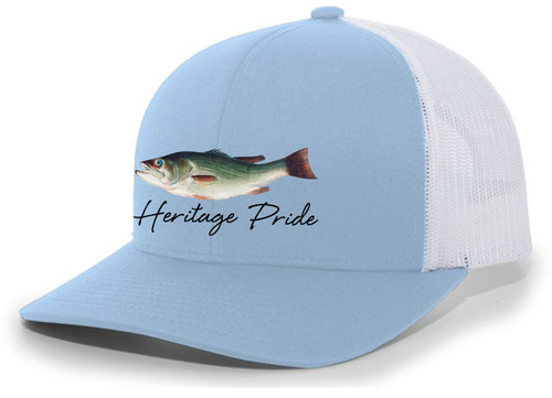 Heritage Pride Freshwater Fish Collection Largemouth Bass Fishing Mens  Embroidered Mesh Back Trucker Hat Baseball Cap - Southern Clothing