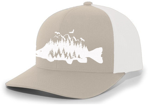 Heritage Pride Mens Trucker Hat Embroidered Trout Fish Outdoor Hat Baseball  Cap - Southern Clothing