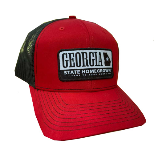 State Homegrown Salute to Georgia Embroidered Patch Adjustable Snapback Trucker Hat