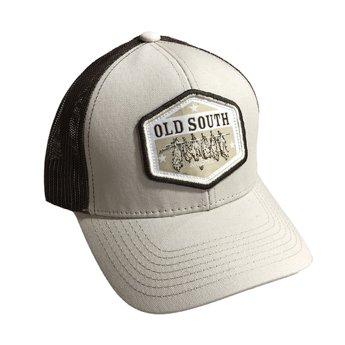 Old South Good Things Mens Snapback Trucker Hat-Khaki/Brown