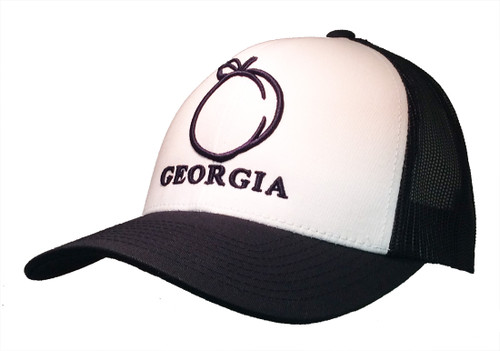 Heritage Pride Georgia Peach Embroidered Trucker Hat
