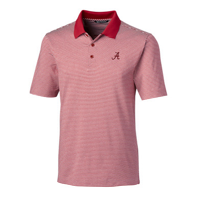 Bama  Alabama Peter Millar Crafty Stripe Performance Polo