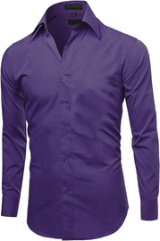 MEN'S OMEGA SLIM FIT LONG SLEEVE DRESS SHIRT MEN'S OMEGA SLIM FIT LONG SLEEVE DRESS SHIRT