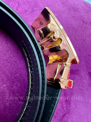SNY MEN'S ADJUSTABLE LEATHER BELT 