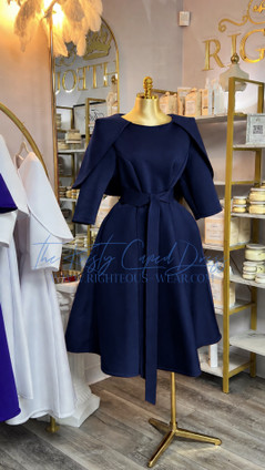 KRISTY CAPED DRESS 