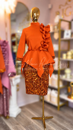 SHIMMARIE PEPLUM DRESS 