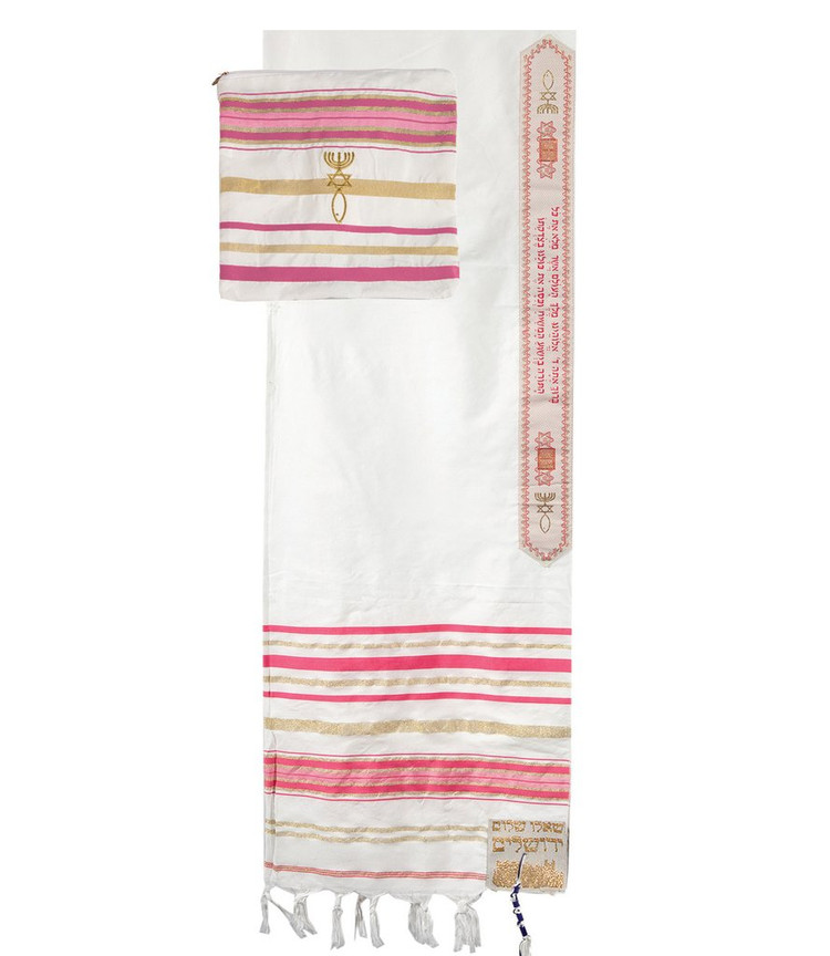 PINK PRAYER SHAWL & BAG